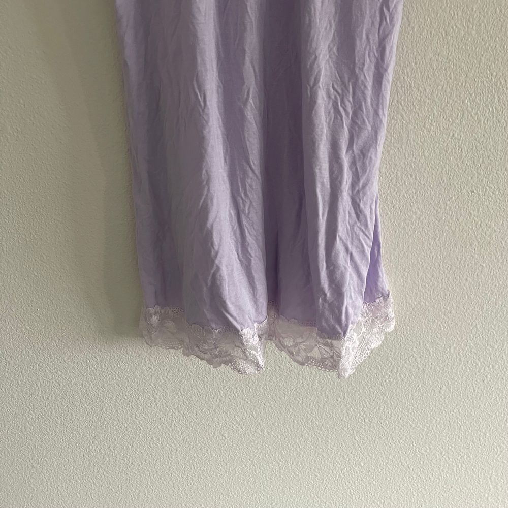 Victoria's Secret Purple Lace‎ Modal Nightgown Slip Dress Size Small - Picture 6 of 14
